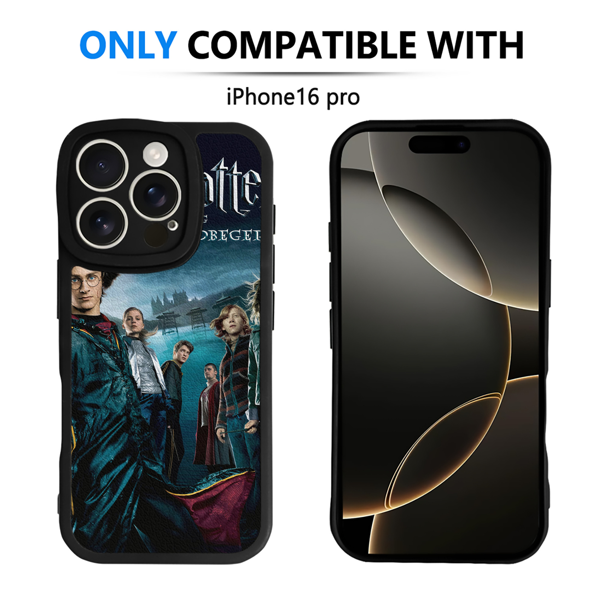 （画像用） Harry Potter ハリー・ポッターシリーズ 【iPhone 16シリーズ対応】シリコンスマホケース（レザー調） 材質：シリコン